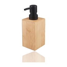 Bambu Sıvı Sabunluk, Modern Siyah Pompalı, 17x7x7 Cm 000 Açık Krem