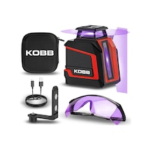 Kobb Kbl30p 3.7v Li-ion Yatay 360 Ve Dikey Otomatik Hizalamalı Mor Işık Profesyonel Çizgi Lazer