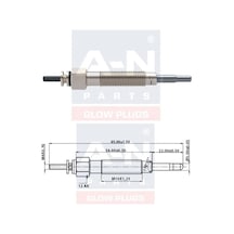 Kızdırma Bujisi Eco 11v Hyundaı Galloper I 2.5 Td H 100-starex-porter 2.6 Td 3671042020 Gn955 0100226233 Glp034 0250202094 Y722js Pm166 Et1-a-n-056 233 1