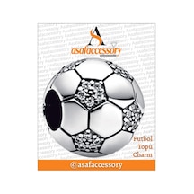 Futbol Topu Charm \ Asafaccessory Gümüş