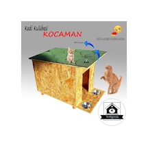Kedigram Kedi Kulübesi Kocaman Green Kedi Evi Shingle Çatı Kaplamalı