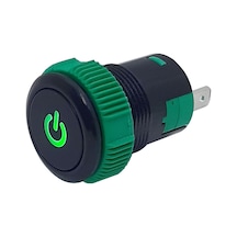 19Mm Plastik Ledli Kalıcı Buton Kırmızı