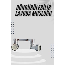 Dönebilen Musluk Başlığı Akrobat Mutfak Banyo Musluk Ucu Başlığı Oynar Başlıklı - Lisinya