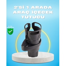 Lvsqvr Çiftli Araba Bardak Tutucu Karbon Fiber Görünümlü 360 Ayarlı
