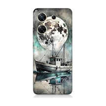 Infinix Zero 30 4g Uyumlu Ay Ve Gemi  Desenli Silikon Kılıf