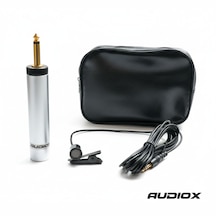 Audıox Yaka Mikrofonu 6.3 Mm Jak Girişli Klipsli Lavalier Mikrofon Mikser/amfi/karaoke Uyumlu Çantalı Set