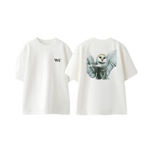 Thewert Deftones 13 Tasarım Sırt Baskılı Pamuk Beyaz Oversize T-shirt