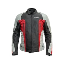 Venom Air Racing Motosiklet Montu 4 Mevsim Motorcu Touring Mont Siyah-açık Gri