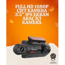 Hepsi Wifi Destekli Araç Kamerası 3 İnç Ekran 1080p Ön Ve 720p İç Kamera Najmaddin