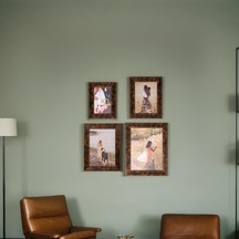 Ahşap Görünümlü Dekoratif 4'lü Fotoğraf Çerçevesi