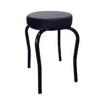 Ahtapot Tabure Antrasit Renk Babyface Kumaş Metal Boyalı Ayaklı 4 Adet