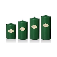 4 Lü Set Mum Yeşil Çap :5 cm