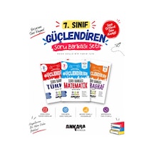 Ankara Yayıncılık 2027 7. Sınıf Türkçe + Matematik + Paragraf Yeni Müfredat Bağlam Temelli Güçlendiren Soru Bankası Seti 3 Kitap