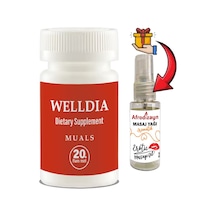 Welldia Prost Pro Caps: 1 Adet Erkeklere Özel Formüllü 20lı Takviyelik Kapsüller + 30 Ml Afrodizayn Masaj Yağı