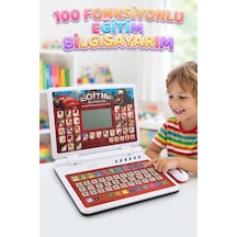100 Fonksiyonlu Çift Dilli Eğitim Bilgisayarım Oyuncak Bilgisayar Ve Mouse Eğitici Çocuk Laptopu
