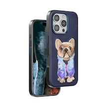 Venco Apple İphone 16 Pro Cute Desenli Kapak - Lacivert