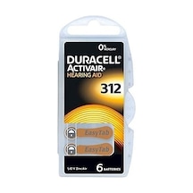 DURACELL 312 NO KULAKLIK PİLİ 6'lı PAKET