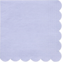 Meri Meri - Pale Blue Napkins - Açık Lila Peçeteler - L - 20'li