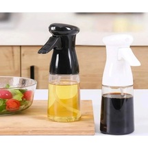 220 Ml Airfryer Pişirme Öncesi Sprey Cam Şişe Zeytinyağı Sirke Yağ Püskürtücü 2 Adet Siyah Diğer