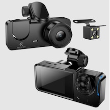 Katjmer Kt-dc001 Wifi Full Hd 3 Kameralı Araç Içi Güvenlik Kamerası Telefon Uygulaması