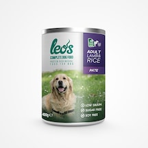 Leos Kuzu Etli ve Pirinçli Pate Konserve Yetişkin Köpek Maması 6 x 400 G