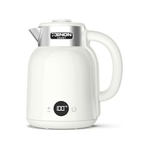 Xenon Smart Akıllı Kettle Paslanmaz Çelik Çift Katmanlı Wi-fi Mobil Uygulama İle Uzaktan Kontrol Edilebilen Otomatik Kapanma Hızlı Kaynatma Kaçak Akım Korumalı Su Isıtıcı 1.5 Lt Krem X7101