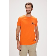Bad Bear Carl Erkek T-shirt-28351-turuncu
