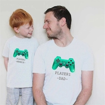 Tshirthane - Player1 Player2 Baba Oğul Kombini Tshirt Giyim