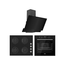 Ferre Flowart Lumora Pro Siyah 3'lü  QBL63CS-CS205-D063 Ankastre Set