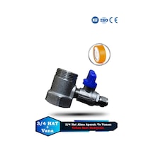 Sumarkt Su Arıtma Cihazı Ful Pirinç Malezeme 3/4 Hat Alma Aparatı Ve Hat Alma Vanası Teflon