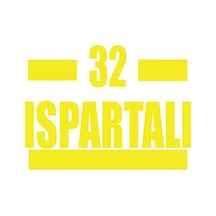 32 Ispartalı Araba Sticker 17x17 Cm Sarı