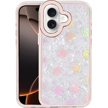Newface Apple İphone 16 Lumi Desenli Kapak - Pembe