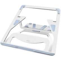 Wiwu S100 Laptop Standı 5 Kademeli Katlanabilir MacBook Stand Alüminyum Alaşım - ZORE-218220 Gümüş