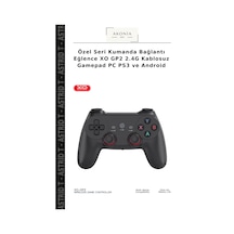 Özel Seri Kumanda Bağlantı Eğlence Xo Gp2 2.4g Kablosuz Gamepad Pc Ps3 Ve Android