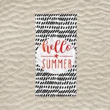 Marte Home Hello Summer K Baskılı Plaj Havlusu