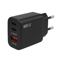 65w Gan Type-c + Type-c + Usb-a Hizli Sarj Adaptörü