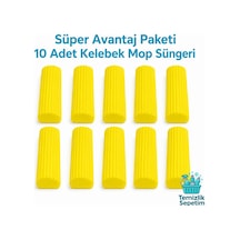 Kelebek Mop Yedek Sünger Başlık 10'lu Süper Avantaj Paketi