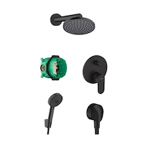 Hansgrohe Vernis Shape Ankastre Banyo Seti Mat Siyah - 2 Siyah
