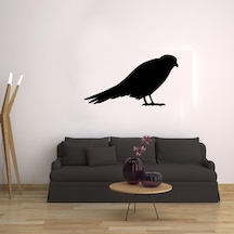 Kuş Folyo Sticker Derstv937 20cm Uzunluk Siyah