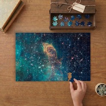Uzay - Yıldızlar - Galaksi Tasarımı 240 Parça Ahşap Puzzle Ahşap Kutuda Mpy60256