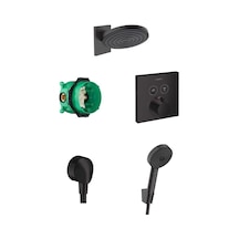 Hansgrohe Pulsify ShowerSelect Ankastre Banyo Seti Mat Siyah