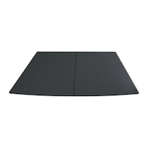 Soba Altlığı / Füme Temperli Cam 100x78 Cm / Saphıre Modeli İçin / Baba's Stove