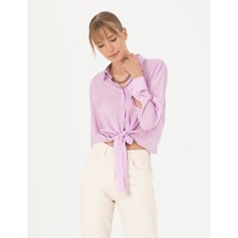 Pierre Cardin Kadın Lila Gömlek Desenli 50262539-vr034 Lila