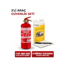 Ce & Tse Belgeli 1 Kg Yangın Söndürücü Ve Kalem Kaza Tespit Tutanak Seti