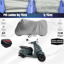Peugeot Django 50 Motosiklet Brandası Arka Çanta Topcase Uyumlu Motor Branda