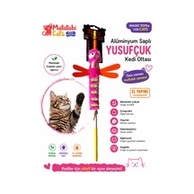 Matatabi Cats Yusufçuk Al. Saplı Kedi Oltası Matatabi,çıngırak Ve Özel Hışırtı İçerir.özel Kumaş