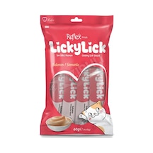 4 Adet Reflex Plus Lickylick Creamy Salmon/somonlu Sıvı Kedi Ödül Maması 60 Gr