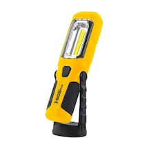 Sgs Usb Şarjlı Mıknatıslı Ayaklı Led Fener 350 Lumen Sarı - Siyah