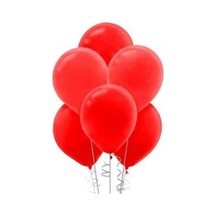 12 Inç Standart Boy Metalik Balon 10 Adet Kırmızı A
