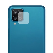 Samsung Galaxy A12 Kamera Lens Koruyucu Nano Cam Şeffaf Tam Kaplama